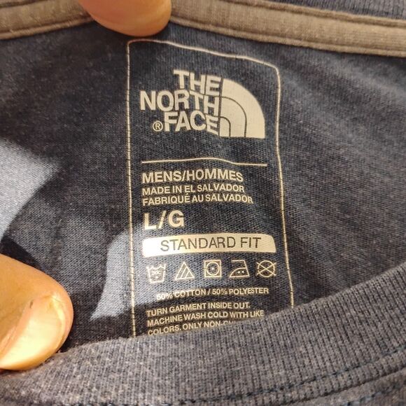 The North Face tshirt mens L Large blue truck camping graphic tee short sleeve - Picture 7 of 8